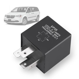 EP26 4 pin Turn Signal Relay EP26 LED Flasher Relay for Jeep TJ Wrangler 1997-2000 ， Dodge Grand Caravan Caravan Neon 1993-1999 Replace# 56009339 (EP26)