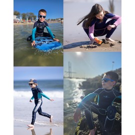 Jsnorklet 3mm Kids Wetsuit - Neoprene Full Wet Suits for Boys & Girls, Back Zip for Surfing, Diving & Swimming