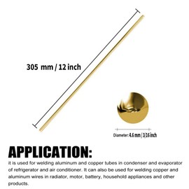 10PCS 3/16 inch Solid Round Brass Rod Lathe Bar Stock Kit for DIY Craft Tool, 4.6mm / 3/16 inch in Diameter 12 inch in Length