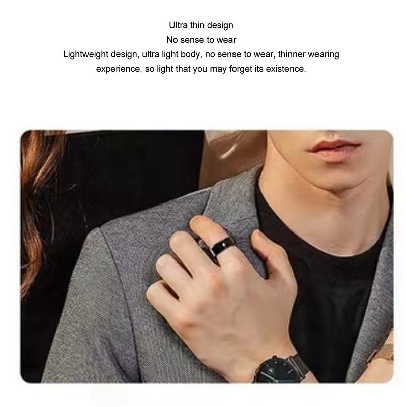 Mobile Phone BT Connection Smart Ring Health Tracker Rechargeable Waterproof