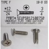 AMERICANINTEGRATEDSUPPLY.COM #12-24x3/4 Undercut Flat Phil Thread Cutting Screws Type F Stainless Steel (25)