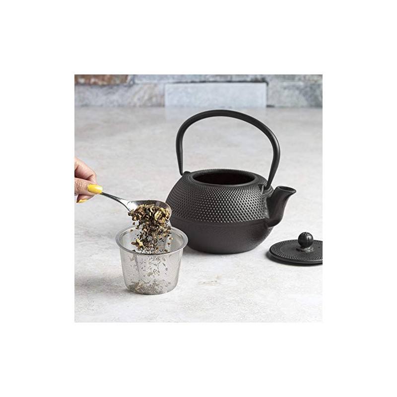Primula Black Hammered 40 Ounce Cast Iron Teapot