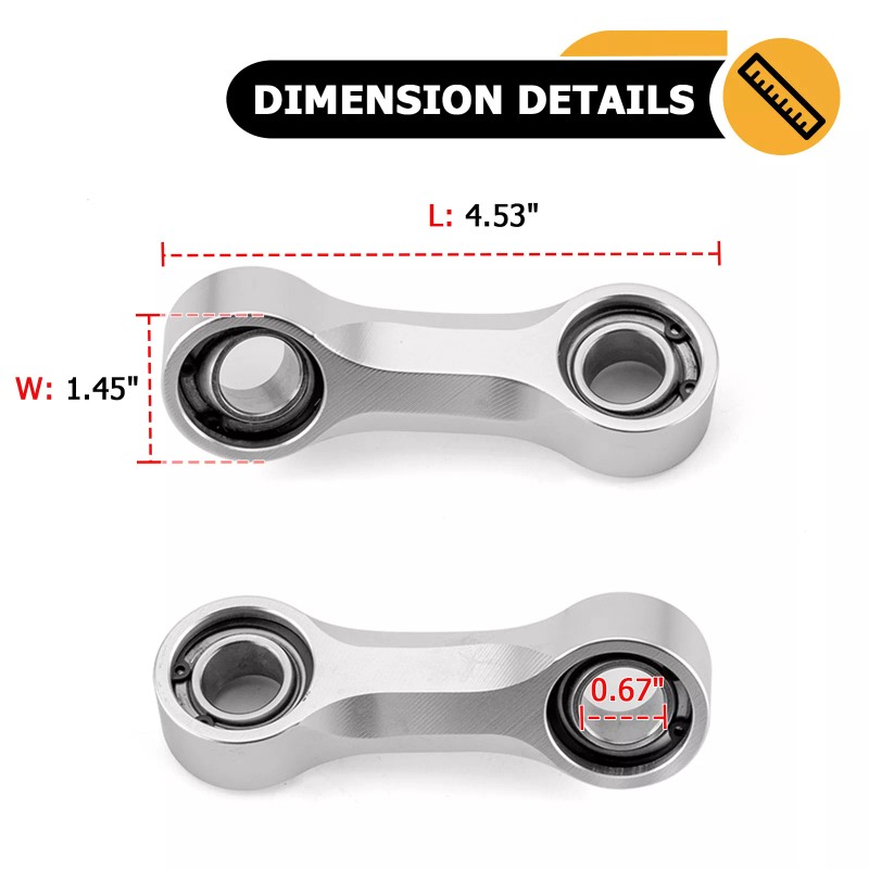 DYSO For 2019-2024 Can Am Maverick X3 Models Front Aluminum