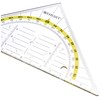 Westcott E-10139 00 Set Square with Holes 14 cm Transparent