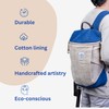 TruHemp Handcrafted Hemp Backpack, Blue – Spacious & Durable Backpack