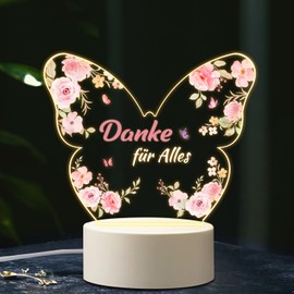 Coldbling Thank You Gifts Leaving Gift Teacher Leaving Gift Teacher Gift Thank You Thank You for Everything LED Butterfly Night Light