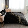 Black and Gold Marble Comforter Set Queen Black Comforter Abstract