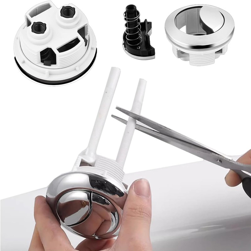 2 Pack 58mm/2.2 inch Dual Push Flushing Toilet Button Toilet