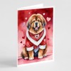 Caroline's Treasures DAC5446GCA7P Tibetan Mastiff My Valentine Greeting Cards Pack
