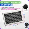 Microwave Charcoal Filter 6.15” x 3.95” for JX81J WB02X11536 WB06X10823
