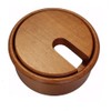 Gedotec Cable grommet, cherry wood, lacquered, plain, 1 piece round