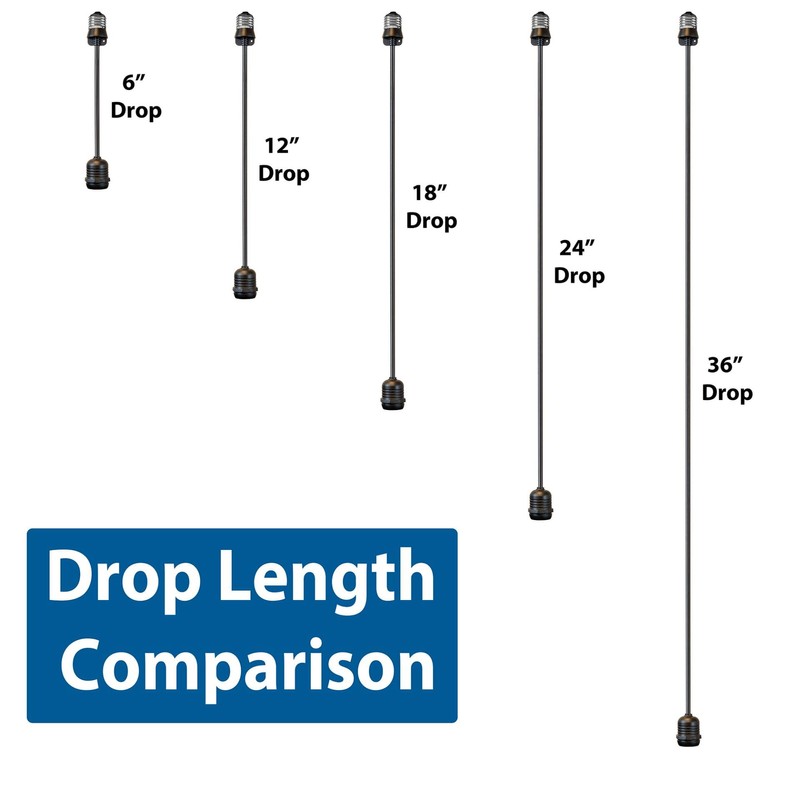 Novelty Lights E26 Medium Base 24 Inch Light Socket Extension