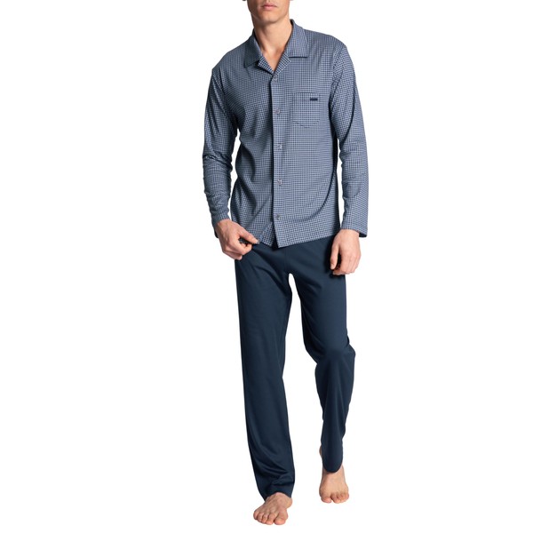 CALIDA Relax Choice Men's 100% Supima Cotton Buttoned Pyjamas with