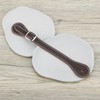 ECSiNG 2pcs Brown Leather Spur Straps Adjustable Single Ply Cowhide