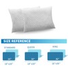 Shredded Memory Foam Pillows, Bed Pillows Queen Size Set of