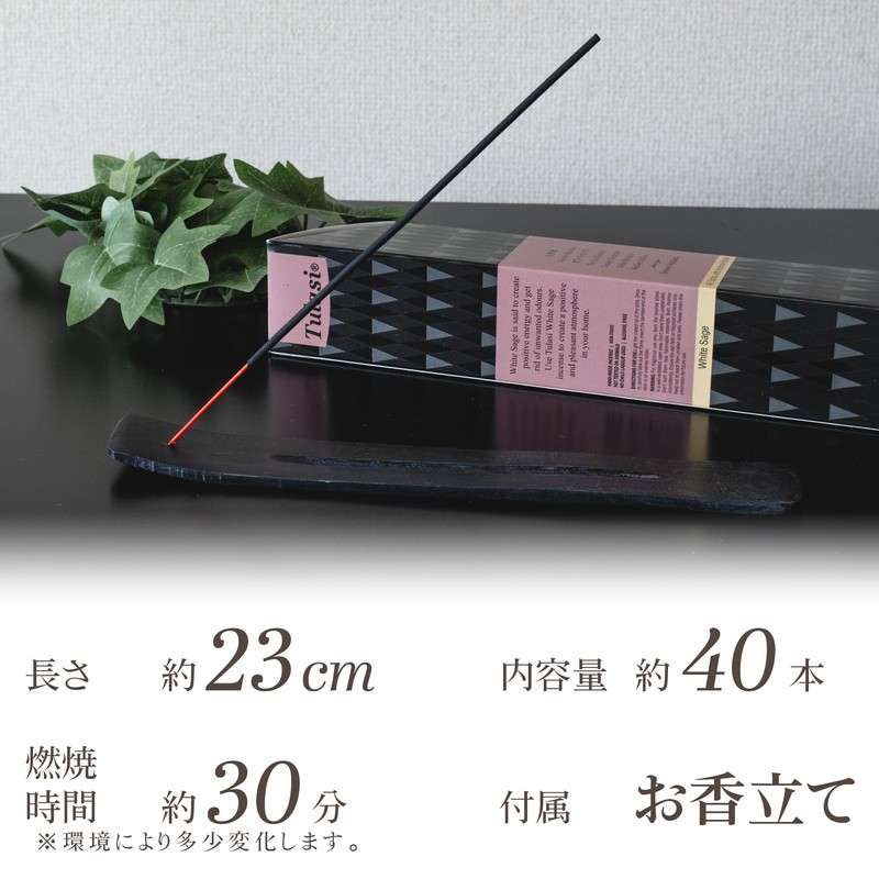 DANNY LIB Indian Incense White Sage with Incense Holder -