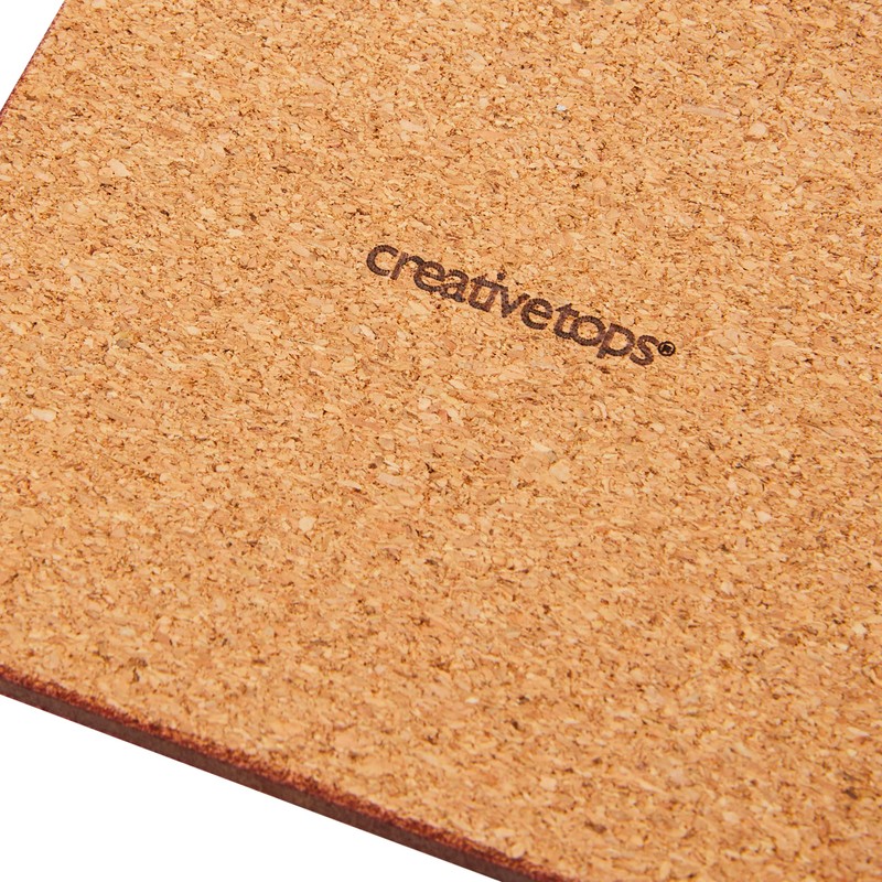 CREATIVE TOPS PREMIUM 5226090 'Golden Reflections' Printed Square Cork-Backed Drinks