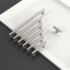 Amerdeco 10 Pack 3.75 Inch(96mm) Brushed Satin Nickel Cabinet Pulls