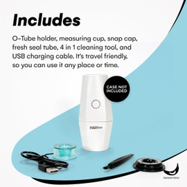 Banana Bros OTTO GO Electric Smart Spice Grinder - Automatic Herb Grinder with Smart AI Technology - Rechargeable via USB - Portable Milling for Dry Herbs and Spices - White - No Carrying Case