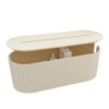 WPKD BLUEIY 33x13x12cm Cable Management Box, Child-Proof Cord Hider Plastic