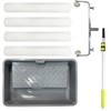 7 Pcs 18 Inch Paint Roller Kit, 14"-25" Adjustable Roller
