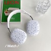 SCJLSDA Compatible with AirPods Max Case, White Background, Blue Flower