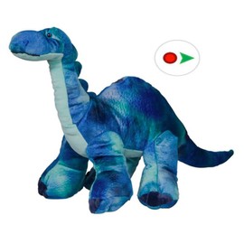 Record Your Own Plush 8 Inch Burly the Brachiosaurus Dinosaur - Ready 2 Love in a Few Easy Steps