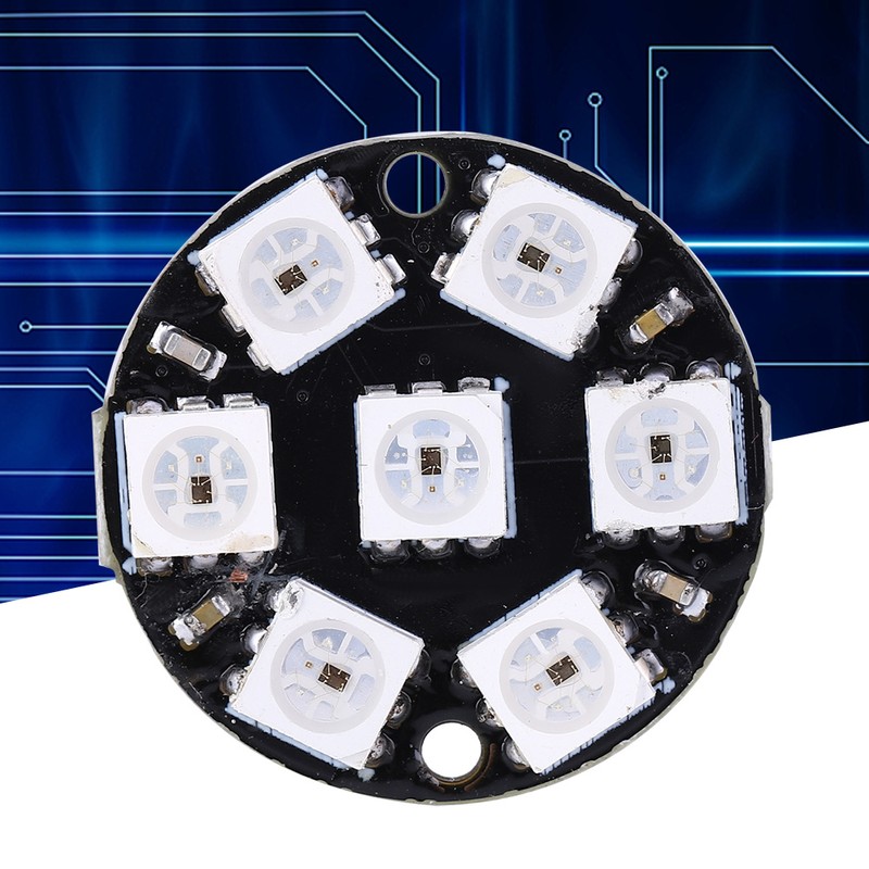 10Pcs LED Driver Development Board Round Built In Color Light