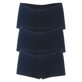 Allxwek 3901 - Calzoncillos cortos de algodón para mujer, 3/6, 3 Azul oscuro, S