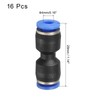 sourcing map Push to Connector Fitting, 4mm Tube OD Quick