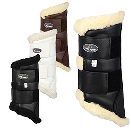 Marengos Soft Comfort Dressage Boots Black/Beige Thoroughbred