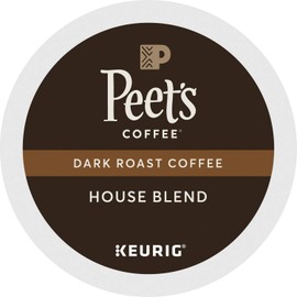 Peet's Coffee & Tea House Blend K-Cup Portion Pack for Keurig K-Cup Brewers, 88 Count - Packaging May Vary