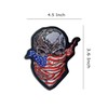 Skull Patch - Skull with Bandana USA Flag Patch -