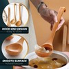 Bamboo Soup Ladle – Wooden Serving Spoon with Long Handle