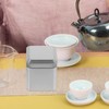 HOLIDYOYO 4pcs Square Tea Tins Canister Tea Storage Containers with