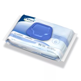 TENA Classic Adult Wipe or Washcloth 7-9/10 x 12.5" 65728 6 Pack 576 Wipes