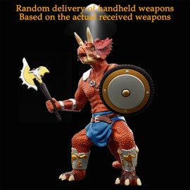 Orange 8 X 5-inch Large Dinosaur Toy, Detachable Random Weapon, Children's Dinosaur Toy, 3-5 Year Old boy Toy, Dinosaur Toy with Movable Joints