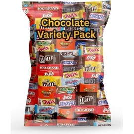 Assorted Chocolate Candy Bag – Individually Wrapped Bulk Mix of Fun Size Bars, Peanut Butter Cups & Wafer Favorites – Great for Snacking, Parties & Gifting (2 Pounds)
