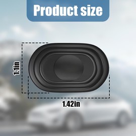 KHGUZ Car Door Shock Absorber, 12PCS Silicone Anti Collision Vehicle Bumper Absorbing Gasket, Soundproof Crash Self-Adhesive Automotive Protection Pad Accessories, Universal Fit