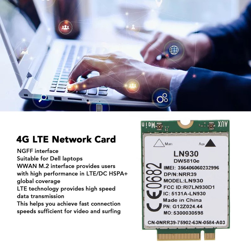 4G LTE Network Card For Dell Laptop High Speed Plug