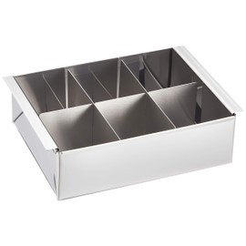 ori Seisakusho C-001 Dessert Agar Sink Mold, 6 Pieces, Stainless Steel, Made in Japan