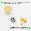 HANIHUA 20 Pack Gold Cabinet Knobs for Dresser Drawer Knobs,