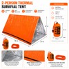 2-Person Emergency Tent for Camping – Waterproof Thermal Survival Shelter
