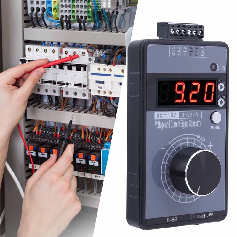 Handheld 0-10V 0-22MA Digital Voltage Current Generator Transmitter Analog Simulator