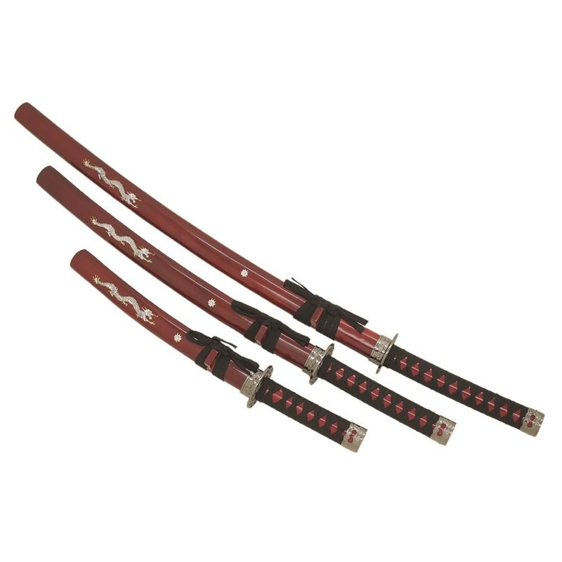 Snake Eye Tactical Two Tone 3 Piece Samurai Katana Set