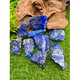 Simurg Lapis Lazuli Stone 1lb ''A'' Grade Lapis Lazuli Rough Crystal for Cabbing, Tumbling, Cutting, Lapidary, Polishing, Reiki Crytsal Healing