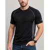 5 Pack Men’s Active Quick Dry Crew Neck T Shirts