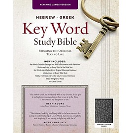 The Hebrew-Greek Key Word Study Bible: NKJV Edition, Black Genuine Leather (Key Word Study Bibles)