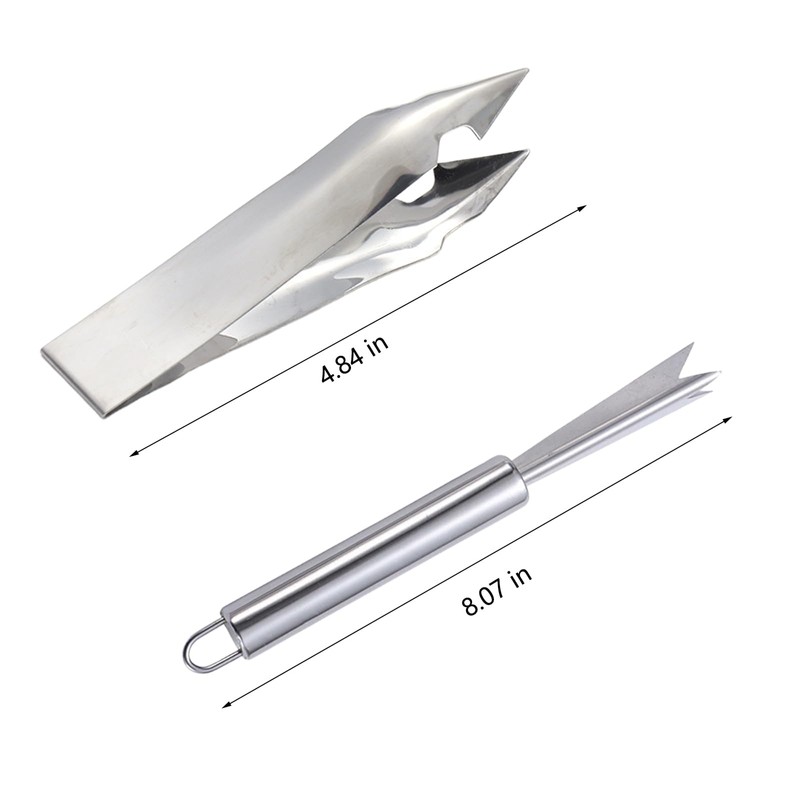 KGCGJVB 2Pcs Pineapple Eye Remover Tool Stainless Steel Peeler and