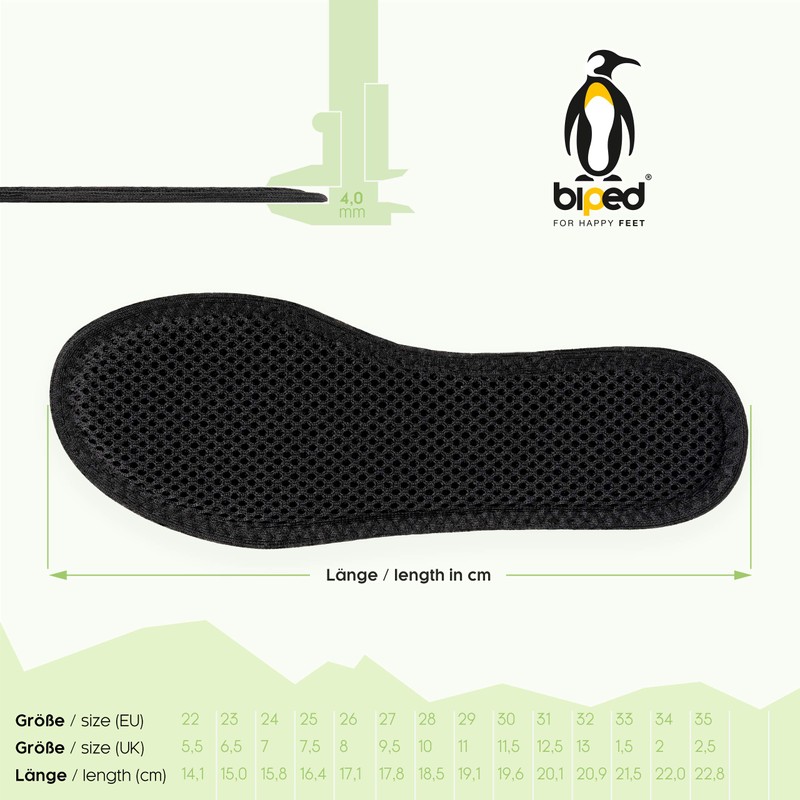 biped 2 Pairs of Children's Activated Carbon Soles, for Climate